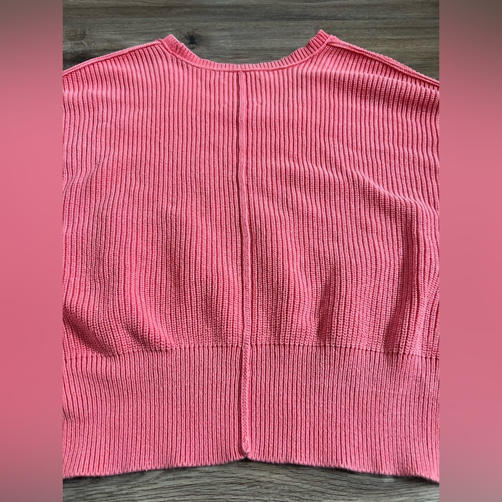 Aerie Beyond Cropped Sweater Haute Coral Pink Size XL - Picture 9 of 9